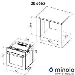 Духовка Minola OE 6663 INOX